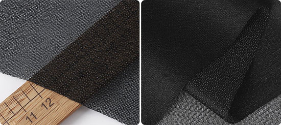 black fusible elastic interfacing